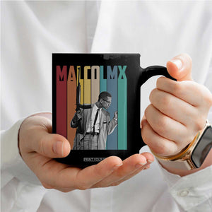 Malcolm X Coffee Mug Retro Portrait Black Empowerment Heritage Gift TS12 Print Your Wear