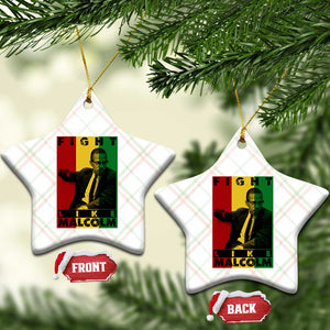 Fight Like Malcolm X Ceramic Ornament African American Pride Gift TS12 Print Your Wear
