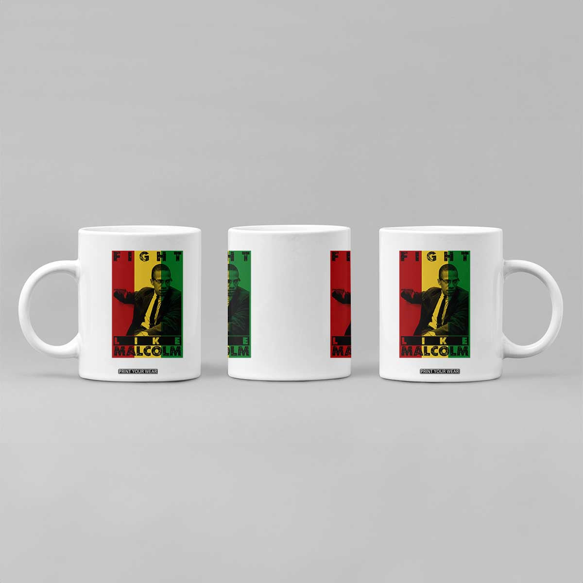 Fight Like Malcolm X Coffee Mug African American Pride Gift TS12 Print Your Wear