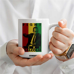 Fight Like Malcolm X Coffee Mug African American Pride Gift TS12 Print Your Wear