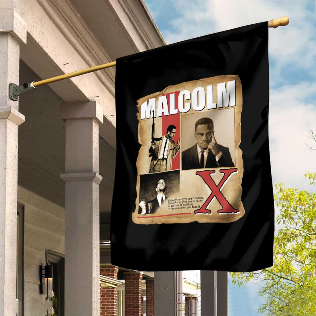 Malcolm X Quote Garden Flag Nobody Can Give You Freedom Take It TS12 Print Your Wear