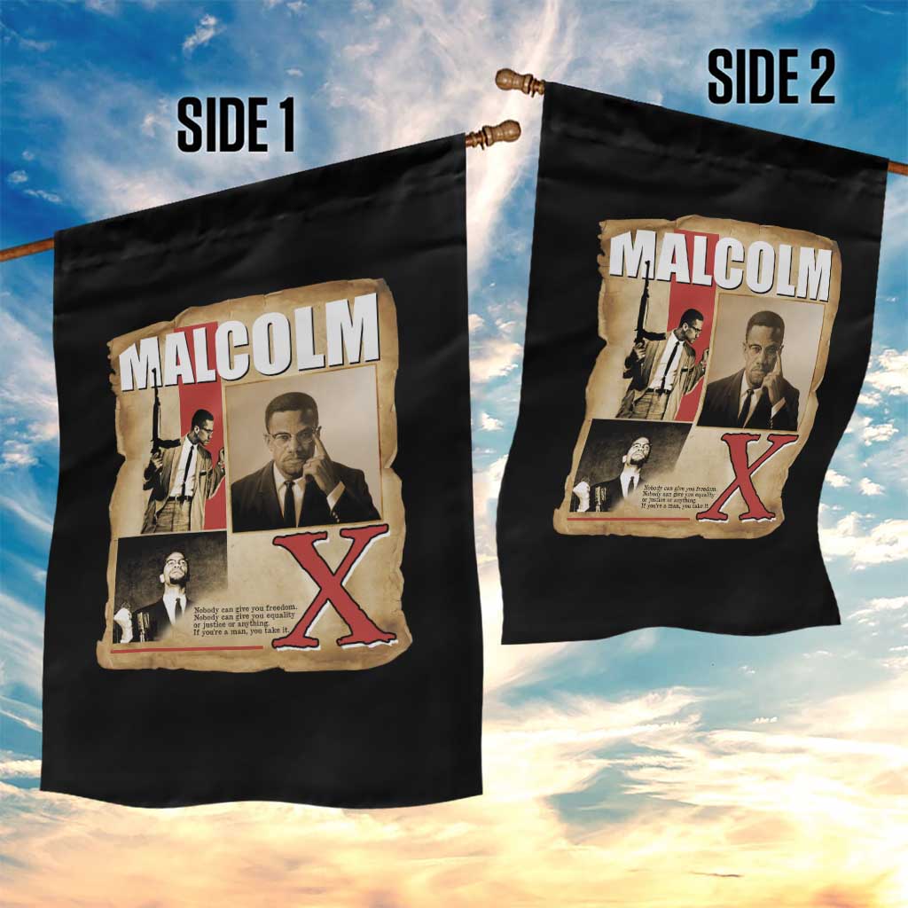 Malcolm X Quote Garden Flag Nobody Can Give You Freedom Take It TS12 Print Your Wear