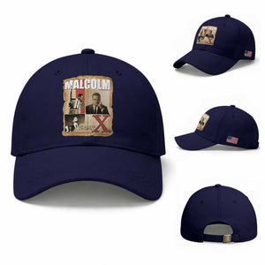 Malcolm X Quote Baseball Cap Nobody Can Give You Freedom Take It TS12 Baseball Cap Universal Fit Dark Blue Print Your Wear