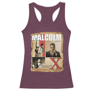 Malcolm X Quote Racerback Tank Top Nobody Can Give You Freedom Take It TS12 Maroon Print Your Wear