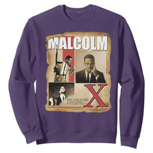 Malcolm X Quote Sweatshirt Nobody Can Give You Freedom Take It TS12 Purple Print Your Wear