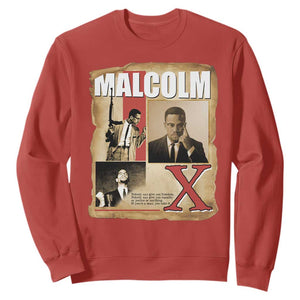 Malcolm X Quote Sweatshirt Nobody Can Give You Freedom Take It TS12 Red Print Your Wear