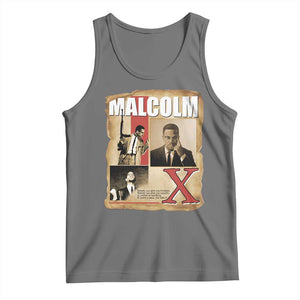 Malcolm X Quote Tank Top Nobody Can Give You Freedom Take It TS12 Black Heather Print Your Wear