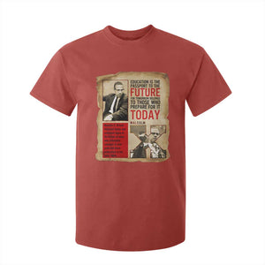 Education Is The Passport To The Future Malcolm X Wisdom T Shirt For Kid TS12 Red Print Your Wear