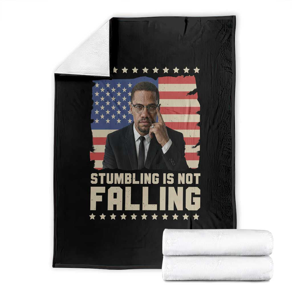 African American Pride Gift Throw Blanket Malcolm X TS12 Black Print Your Wear