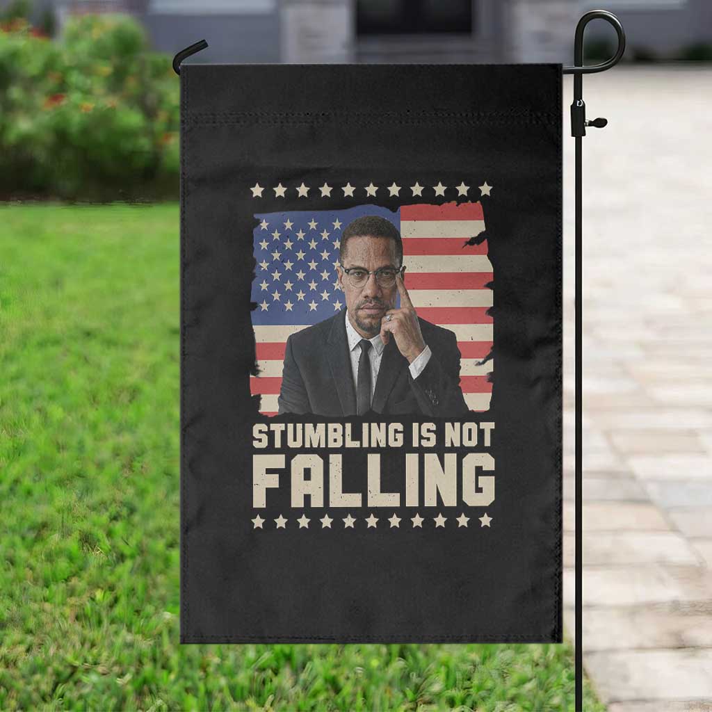 African American Pride Gift Garden Flag Malcolm X TS12 Print Your Wear