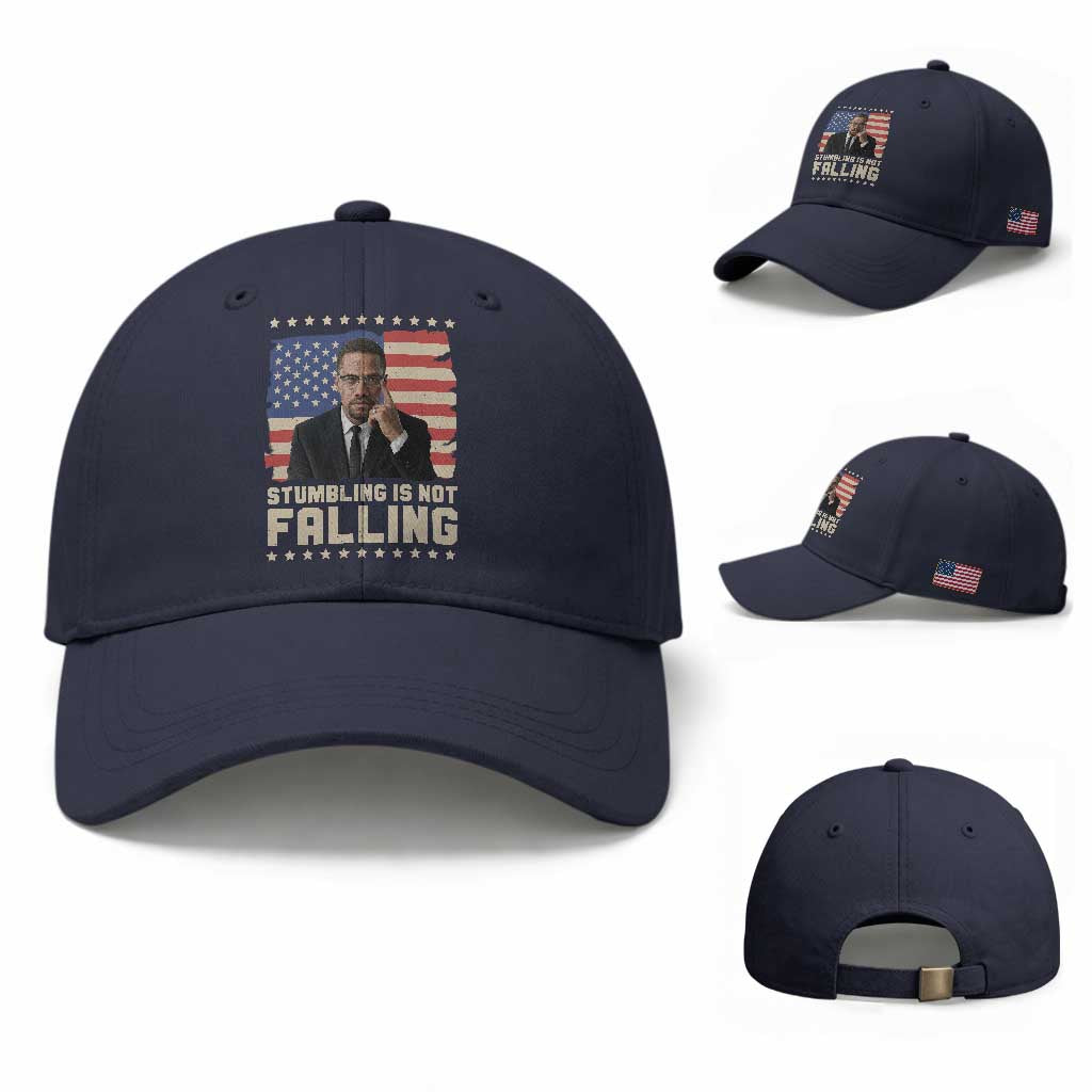 African American Pride Gift Baseball Cap Malcolm X TS12 Baseball Cap Universal Fit Navy Print Your Wear