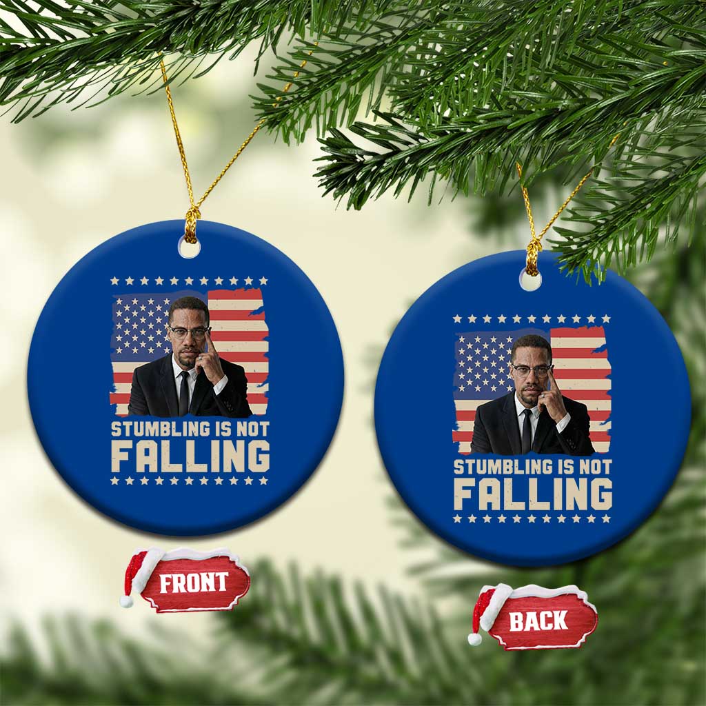 African American Pride Gift Ceramic Ornament Malcolm X TS12 1pc Blue Print Your Wear