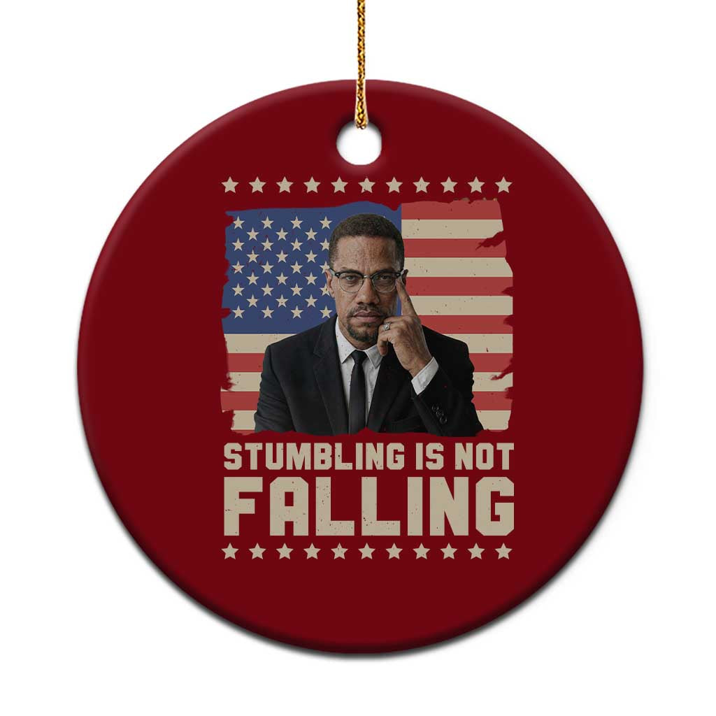 African American Pride Gift Ceramic Ornament Malcolm X TS12 1pc Red Print Your Wear
