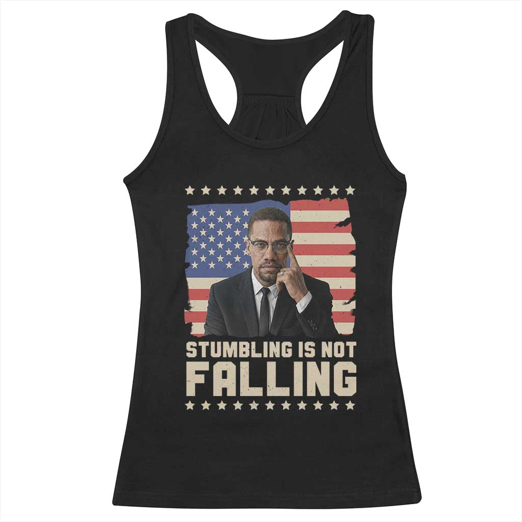 African American Pride Gift Racerback Tank Top Malcolm X TS12 Black Print Your Wear