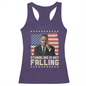 African American Pride Gift Racerback Tank Top Malcolm X TS12 Purple Print Your Wear