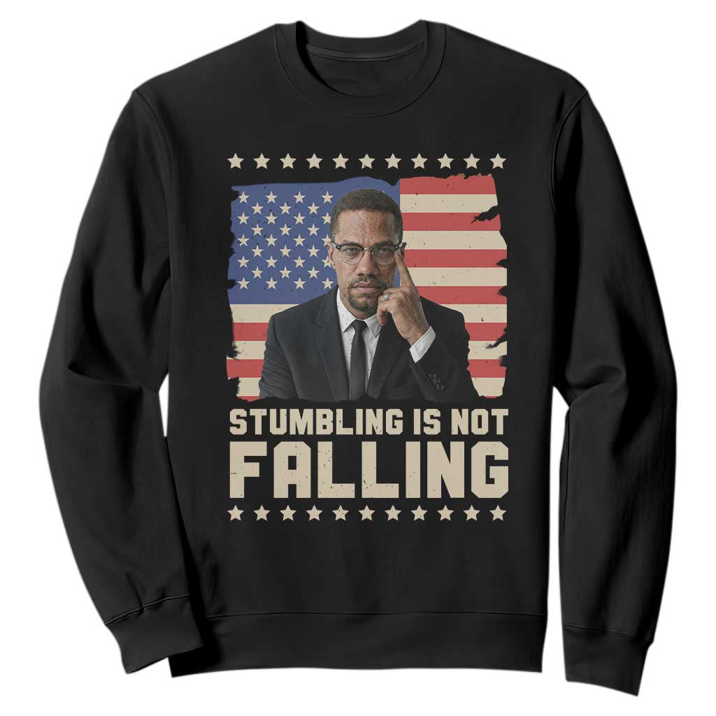 African American Pride Gift Sweatshirt Malcolm X TS12 Black Print Your Wear