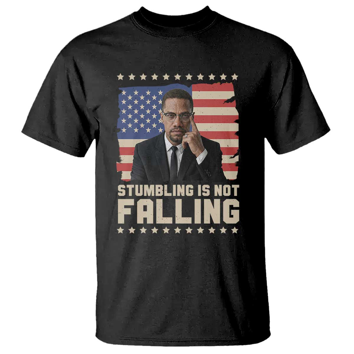 African American Pride Gift T Shirt Malcolm X TS12 Black Print Your Wear