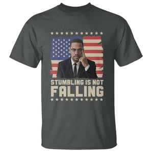 African American Pride Gift T Shirt Malcolm X TS12 Dark Heather Print Your Wear