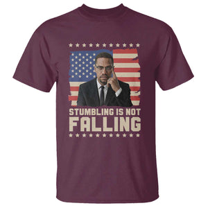 African American Pride Gift T Shirt Malcolm X TS12 Maroon Print Your Wear