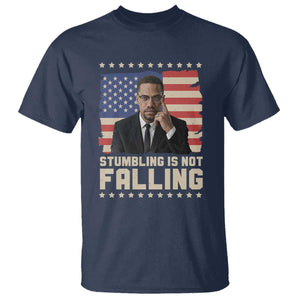 African American Pride Gift T Shirt Malcolm X TS12 Navy Print Your Wear