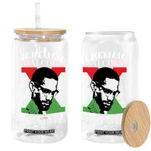Malcolm X Try Me Glass Can American Civil Rights Leader Quote TS12 Print Your Wear