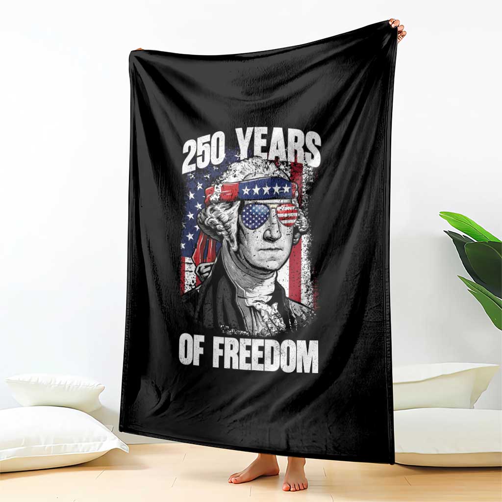 George Washington Founding Father Throw Blanket 250 Years Of Freedom TS12 Print Your Wear