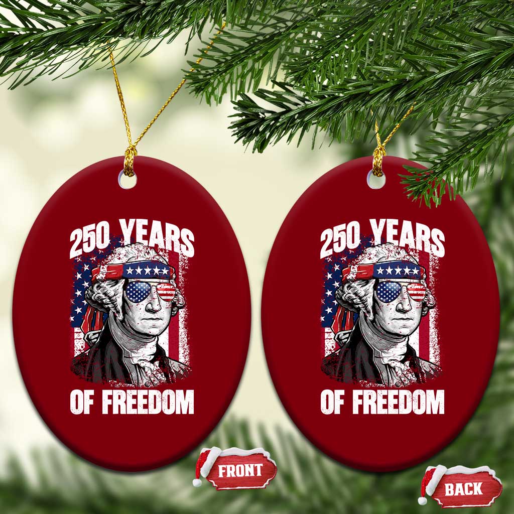 George Washington Founding Father Ceramic Ornament 250 Years Of Freedom TS12 Print Your Wear