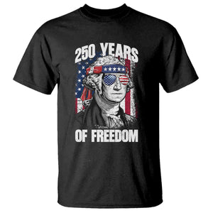 George Washington Founding Father T Shirt 250 Years Of Freedom TS12 Black Print Your Wear