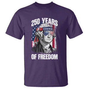 George Washington Founding Father T Shirt 250 Years Of Freedom TS12 Purple Print Your Wear