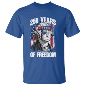 George Washington Founding Father T Shirt 250 Years Of Freedom TS12 Royal Blue Print Your Wear