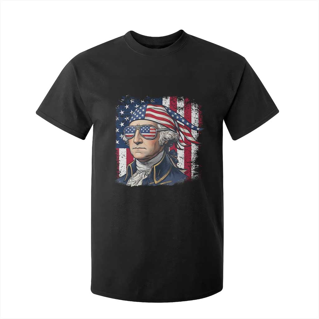 George Washington Patriotic T Shirt For Kid USA 250th Anniversary TS12 Black Print Your Wear