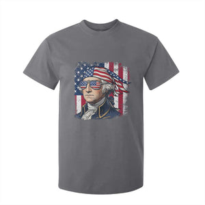 George Washington Patriotic T Shirt For Kid USA 250th Anniversary TS12 Charcoal Print Your Wear