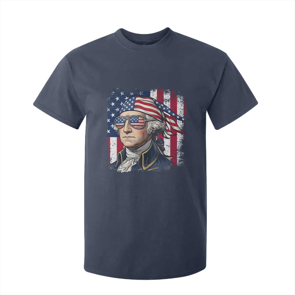 George Washington Patriotic T Shirt For Kid USA 250th Anniversary TS12 Navy Print Your Wear