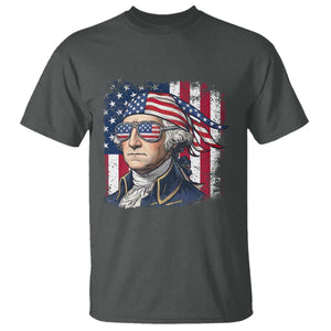 George Washington Patriotic T Shirt USA 250th Anniversary TS12 Dark Heather Print Your Wear