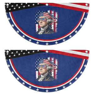 George Washington Patriotic Fan Flag USA 250th Anniversary TS12 2pcs pack Classic Navy Print Your Wear