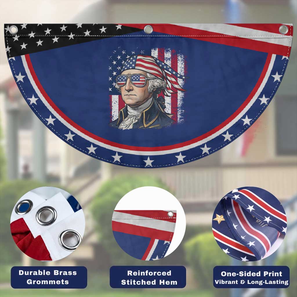 George Washington Patriotic Fan Flag USA 250th Anniversary TS12 Print Your Wear