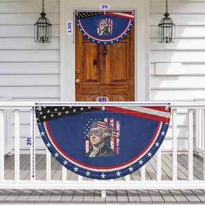 George Washington Patriotic Fan Flag USA 250th Anniversary TS12 Print Your Wear
