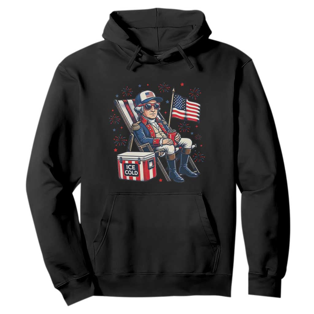 Proud American George Washington Patriotic Hoodie TS12 Black Print Your Wear