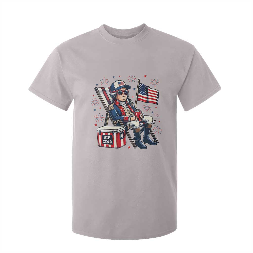 Proud American George Washington Patriotic T Shirt For Kid TS12 Ice Gray Print Your Wear