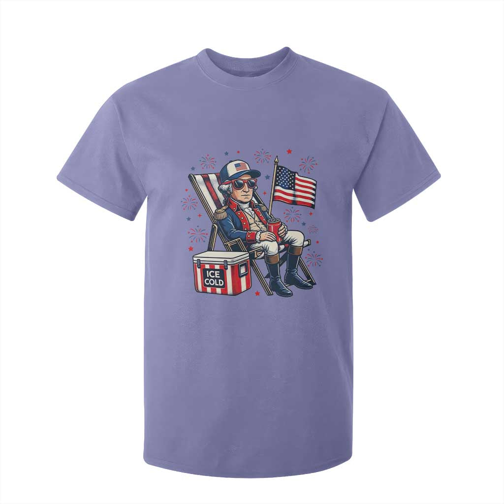 Proud American George Washington Patriotic T Shirt For Kid TS12 Violet Print Your Wear