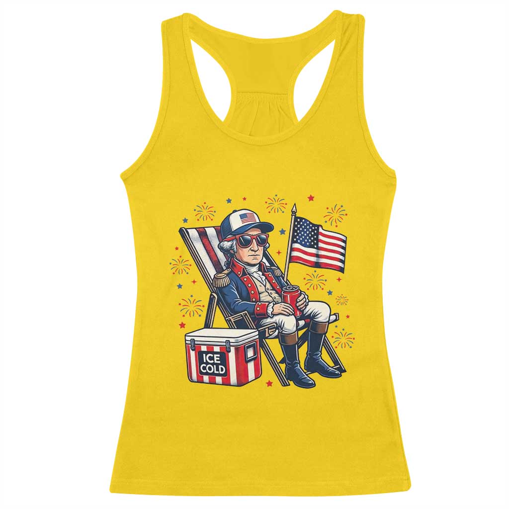 Proud American George Washington Patriotic Racerback Tank Top TS12 Daisy Print Your Wear