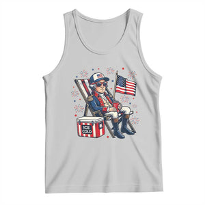 Proud American George Washington Patriotic Tank Top TS12 Ash Print Your Wear