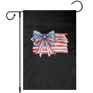Patriotic American Flag Bow Garden Flag Gift For Women TS12 Black Print Your Wear