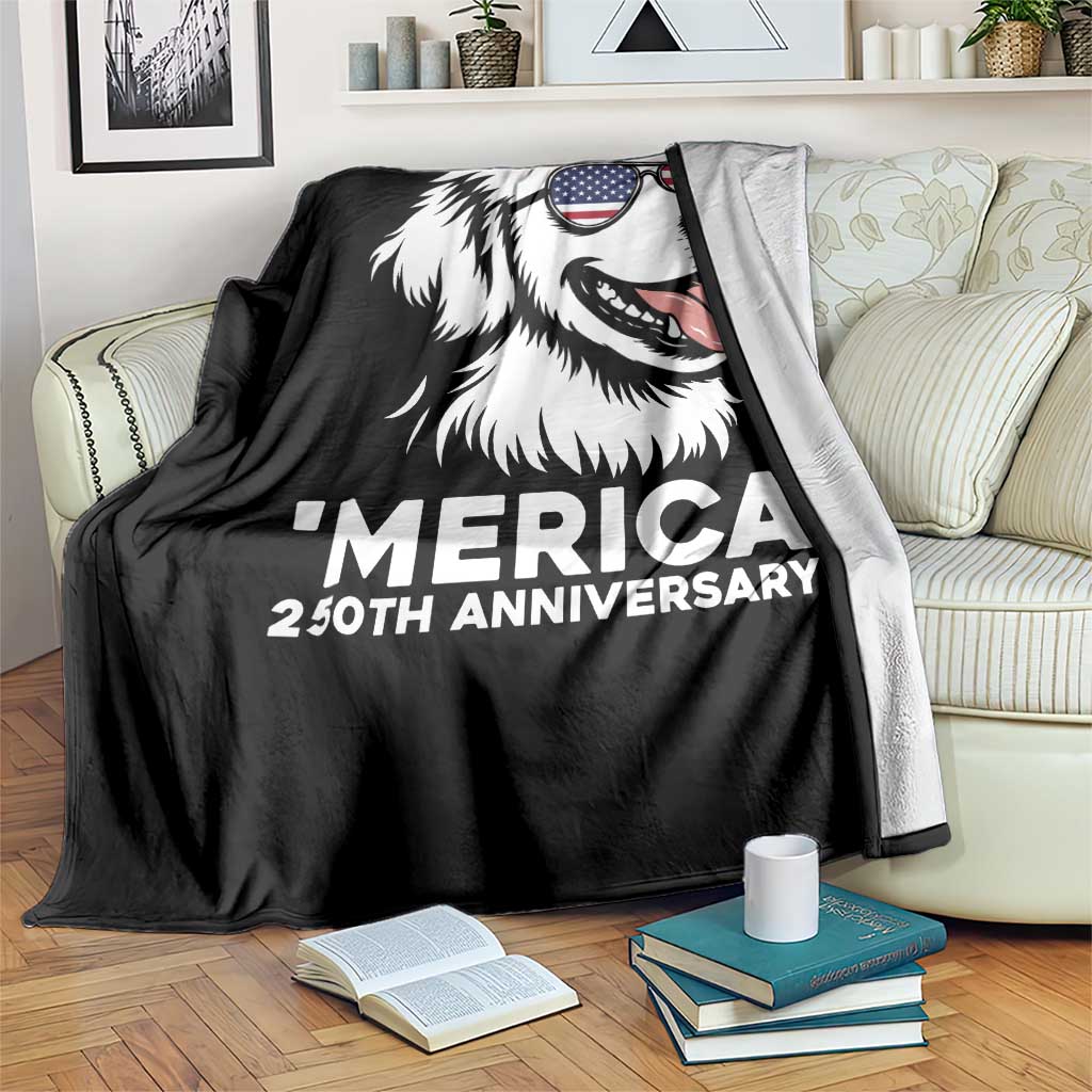 Merica Golden Retriever Lover Throw Blanket 250th Anniversary Gift TS12 Print Your Wear