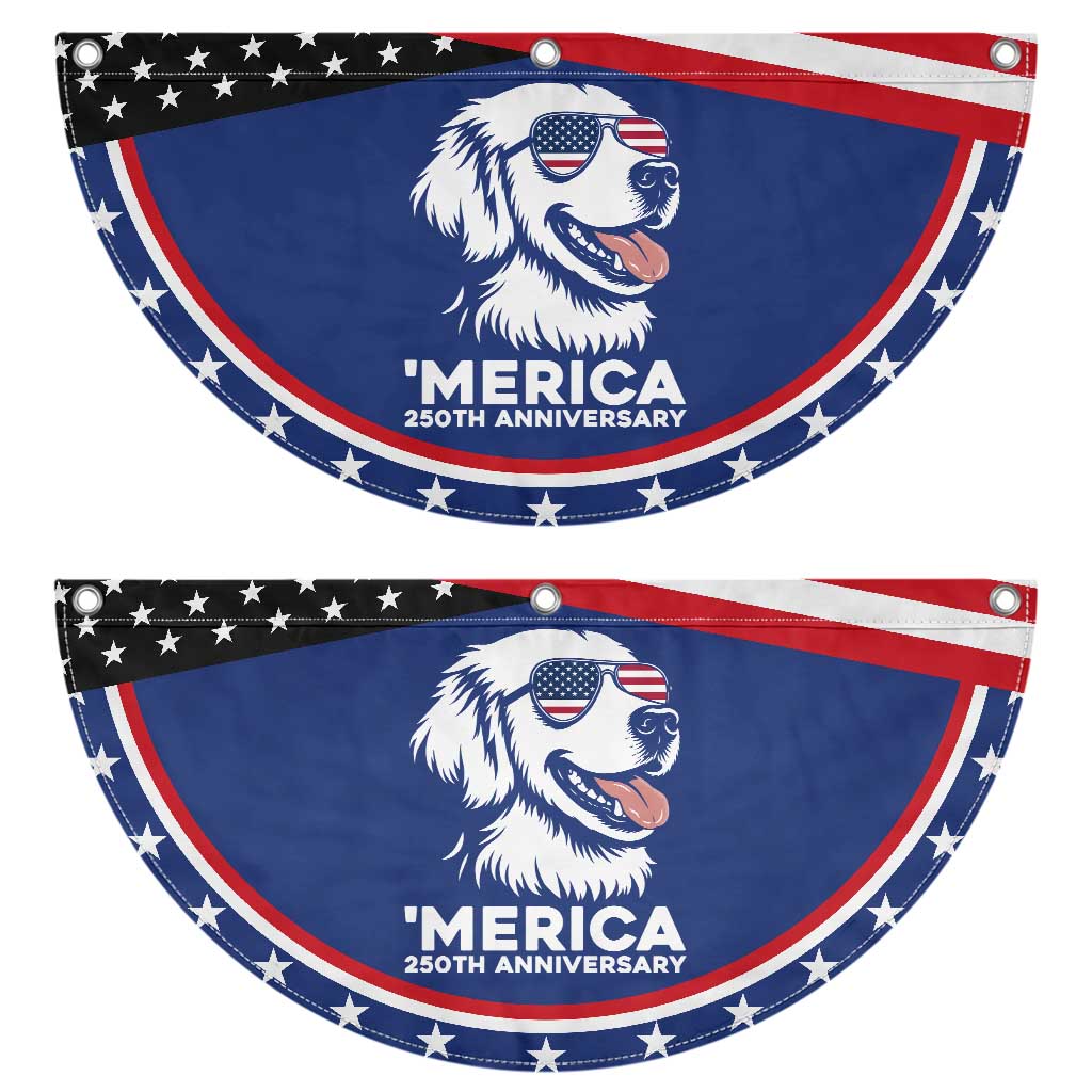 Merica Golden Retriever Lover Patriotic Fan Flag 250th Anniversary Gift TS12 2pcs pack Classic Navy Print Your Wear