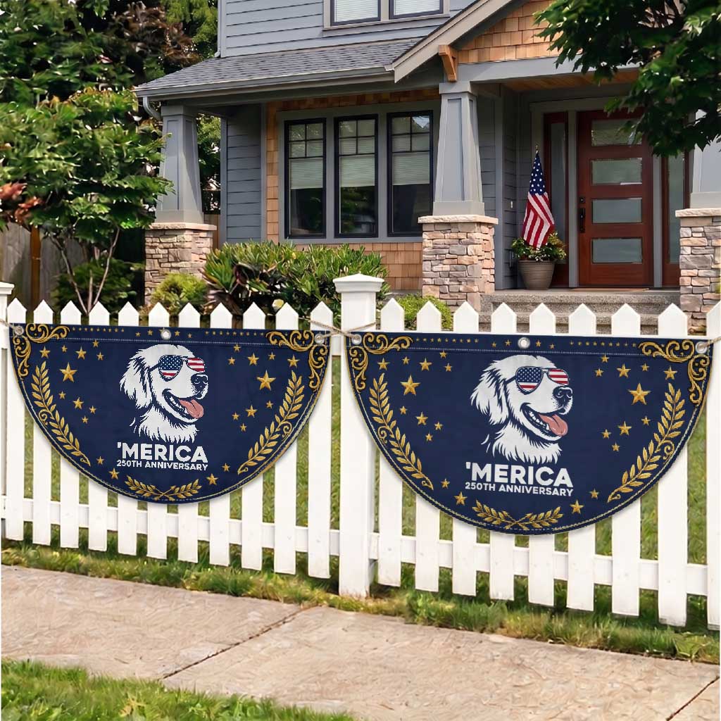 Merica Golden Retriever Lover Patriotic Fan Flag 250th Anniversary Gift TS12 2pcs pack Vintage Navy Print Your Wear