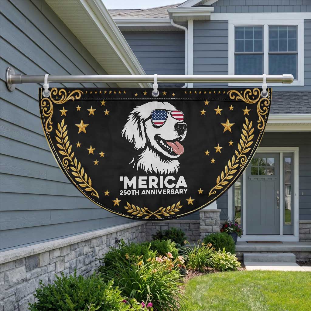 Merica Golden Retriever Lover Patriotic Fan Flag 250th Anniversary Gift TS12 2pcs pack Vintage Black Print Your Wear