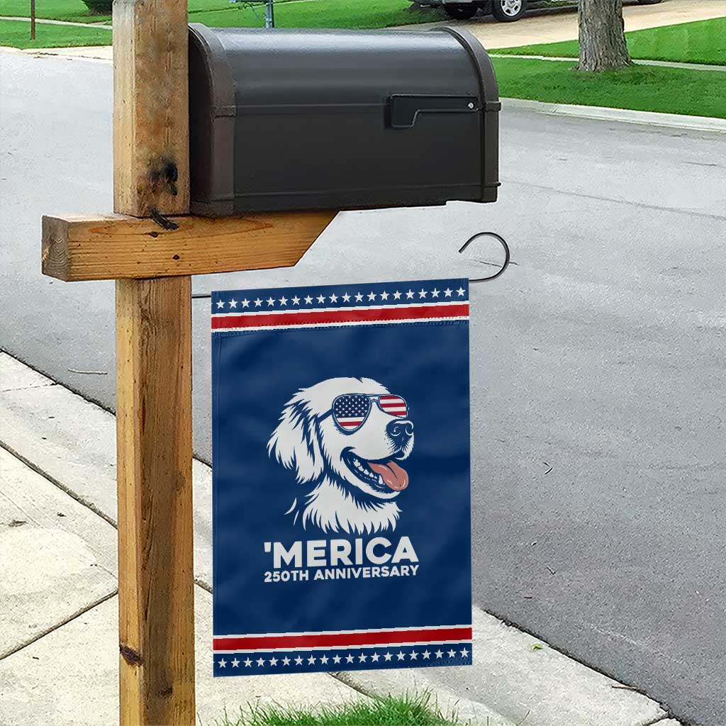 Merica Golden Retriever Lover Garden Flag 250th Anniversary Gift TS12 Classic Blue Red Print Your Wear