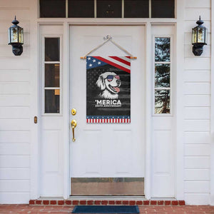 Merica Golden Retriever Lover Garden Flag 250th Anniversary Gift TS12 Print Your Wear