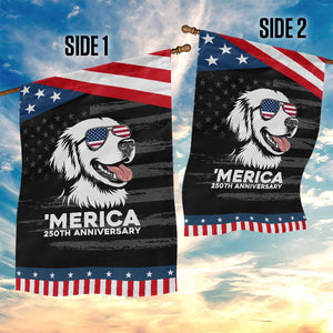 Merica Golden Retriever Lover Garden Flag 250th Anniversary Gift TS12 Print Your Wear